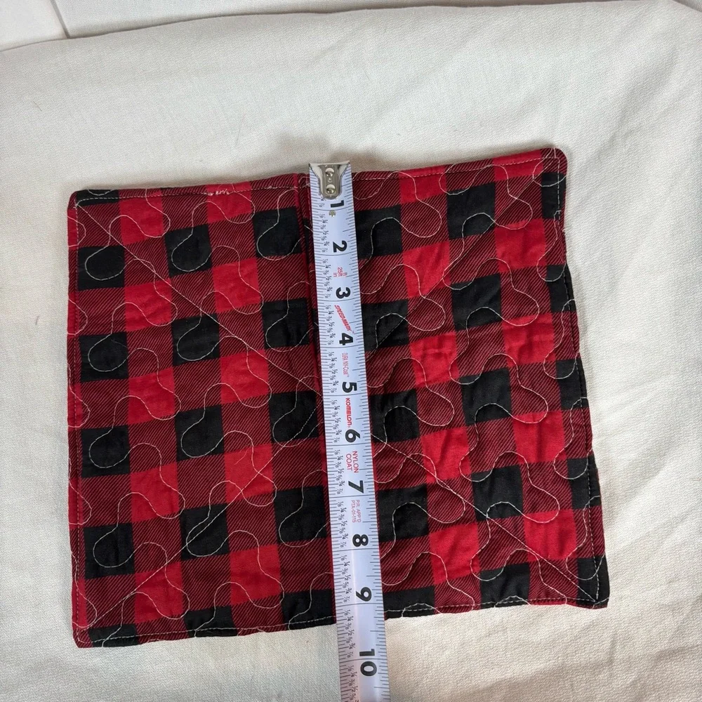 Handmade Christmas Buffalo Check Quilted Hot Pad‎ | 3-Pack | 9